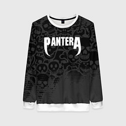 Женский свитшот Pantera метал - черепа