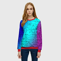 Свитшот женский Неоновая формула, цвет: 3D-красный — фото 2