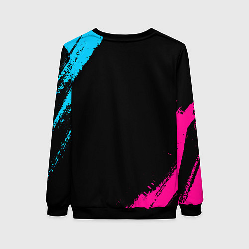 Женский свитшот PSV - neon gradient / 3D-Черный – фото 2