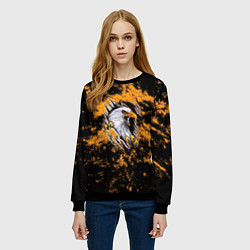 Свитшот женский Орел в огне, цвет: 3D-черный — фото 2