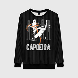Свитшот женский Capoeira - duel, цвет: 3D-черный