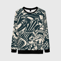 Женский свитшот Японская тату текстура