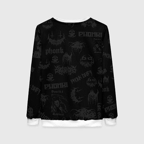 Женский свитшот Phonk - rap / 3D-Белый – фото 2