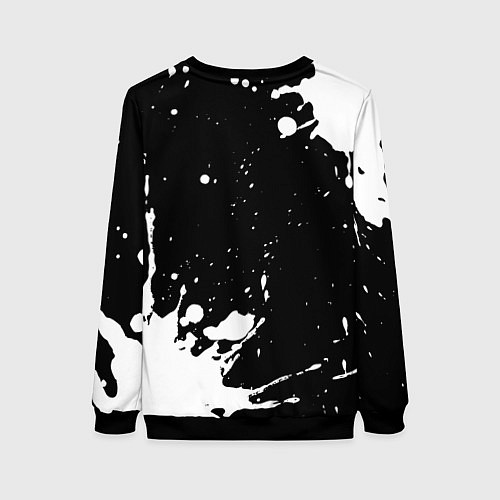 Женский свитшот Metallica и рок символ на темном фоне / 3D-Черный – фото 2