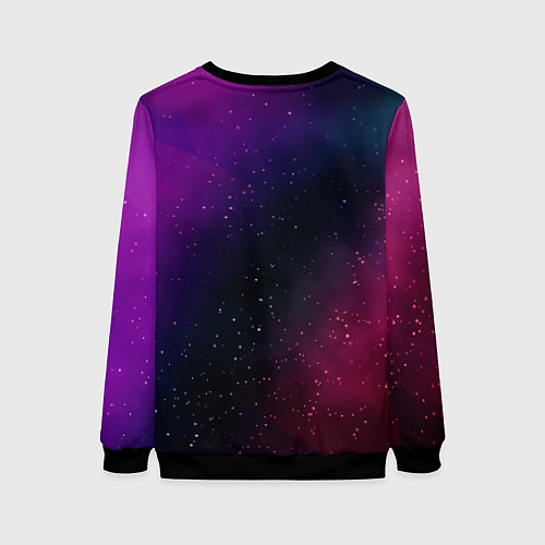 Женский свитшот Tomodachi Game gradient space / 3D-Черный – фото 2