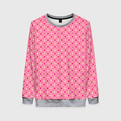 Женский свитшот Абстракция - крестики и ромбики