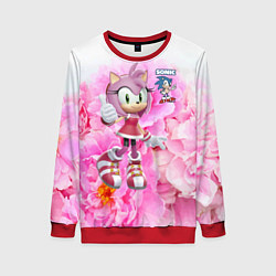 Свитшот женский Sonic - Amy Rose - Video game, цвет: 3D-красный