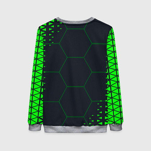 Женский свитшот Battletoads Абстракция соты / 3D-Меланж – фото 2