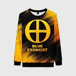 Женский свитшот Blue Exorcist - gold gradient