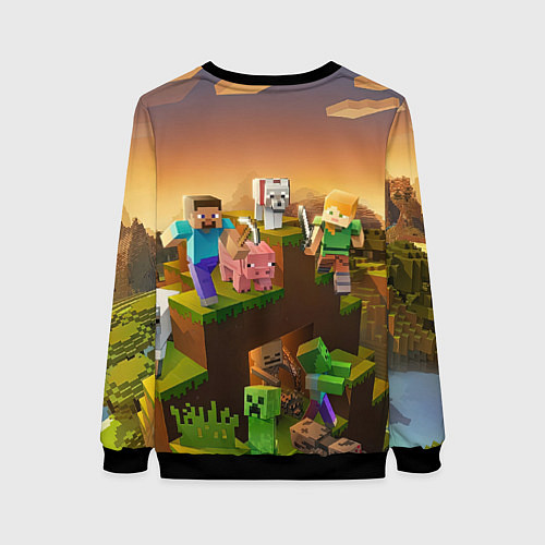 Женский свитшот Нина Minecraft / 3D-Черный – фото 2