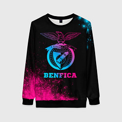 Свитшот женский Benfica - neon gradient, цвет: 3D-черный