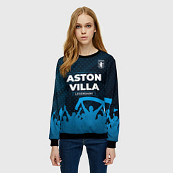 Свитшот женский Aston Villa legendary форма фанатов, цвет: 3D-черный — фото 2