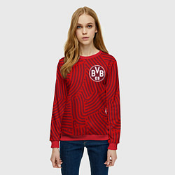 Свитшот женский Borussia отпечатки, цвет: 3D-красный — фото 2