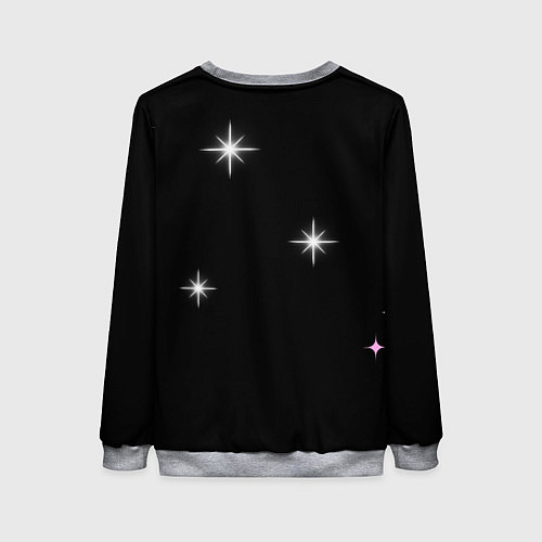 Женский свитшот Надпись / 3D-Меланж – фото 2