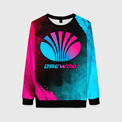 Женский свитшот Daewoo - neon gradient