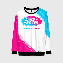 Женский свитшот Land Rover neon gradient style