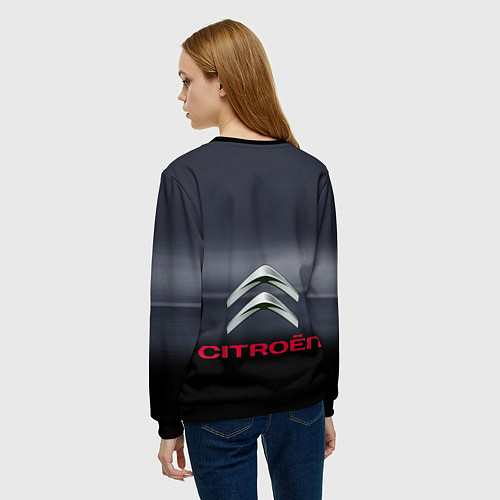 Женский свитшот Citroen - Racing team - Motorsport / 3D-Черный – фото 4
