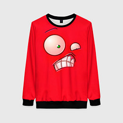 Свитшот женский Plants vs Zombies - Перчик, цвет: 3D-черный