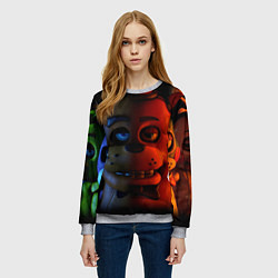 Свитшот женский 5 ночей Фредди, цвет: 3D-меланж — фото 2