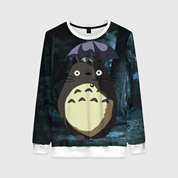 Женский свитшот Totoro in rain forest