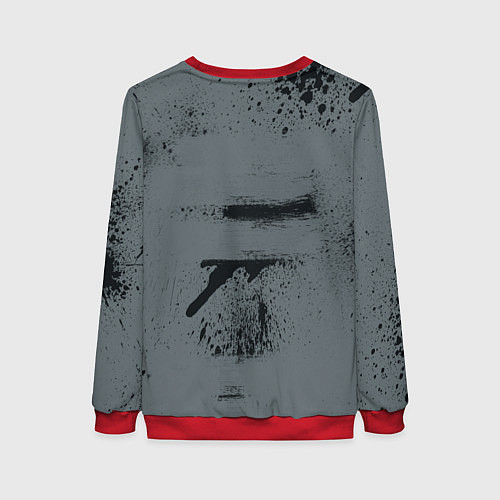 Женский свитшот Slipknot Скелет / 3D-Красный – фото 2