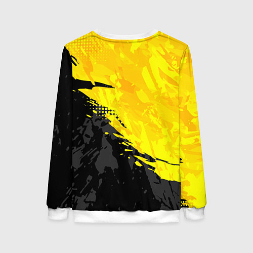 Женский свитшот Black and yellow / 3D-Белый – фото 2