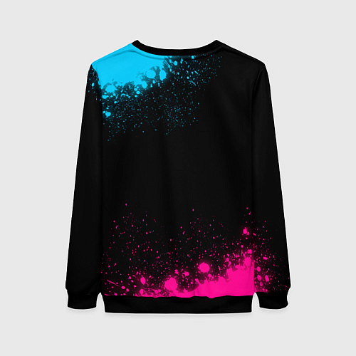 Женский свитшот Ajax - neon gradient / 3D-Черный – фото 2