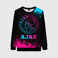 Свитшот женский Ajax - neon gradient, цвет: 3D-черный