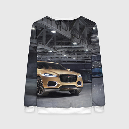 Женский свитшот Jaguar - зачётное точило! / 3D-Белый – фото 2