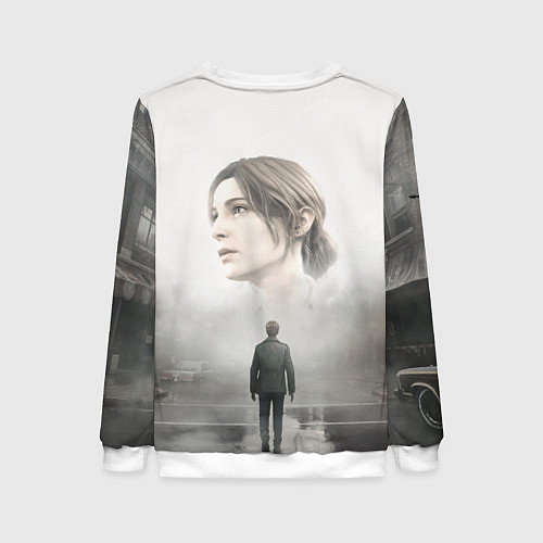 Женский свитшот Джеймс и Мэри Silent Hill 2 remake / 3D-Белый – фото 2