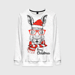 Женский свитшот Santa Rabbit Merry Christmas!