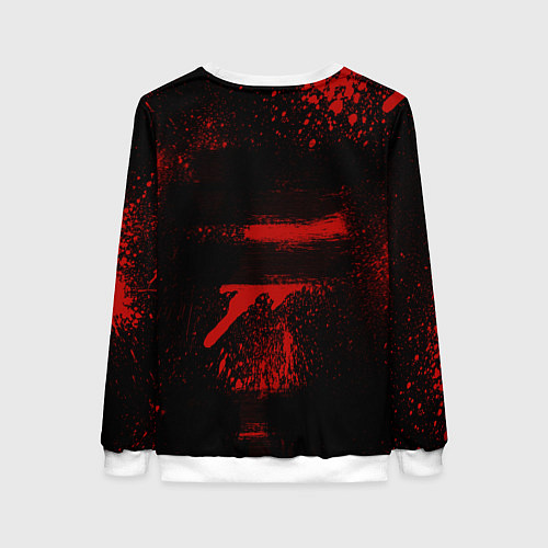 Женский свитшот Slipknot red black / 3D-Белый – фото 2