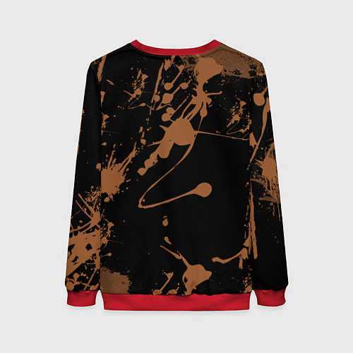 Женский свитшот Slipknot satan girl / 3D-Красный – фото 2