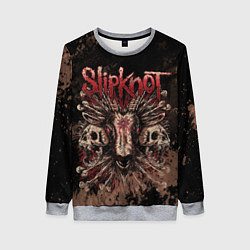 Женский свитшот Slipknot skull