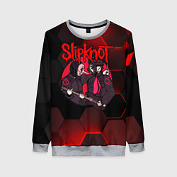 Свитшот женский Slipknot art black, цвет: 3D-меланж