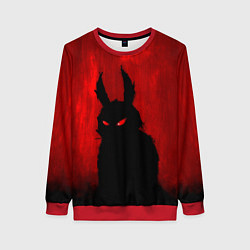 Свитшот женский Evil Rabbit, цвет: 3D-красный