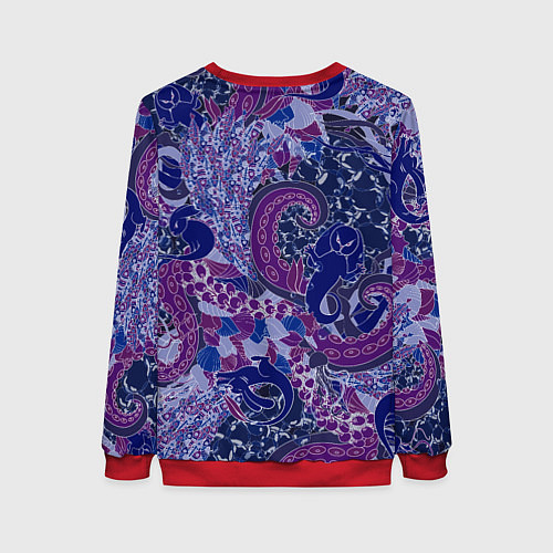 Женский свитшот Морской кролик / 3D-Красный – фото 2