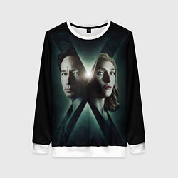 Свитшот женский X - Files, цвет: 3D-белый
