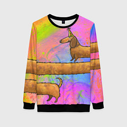 Женский свитшот Очень-очень длинная такса