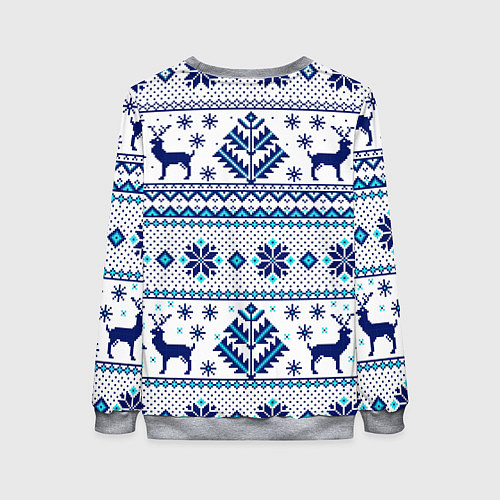 Женский свитшот Happy new year, merry christmas / 3D-Меланж – фото 2