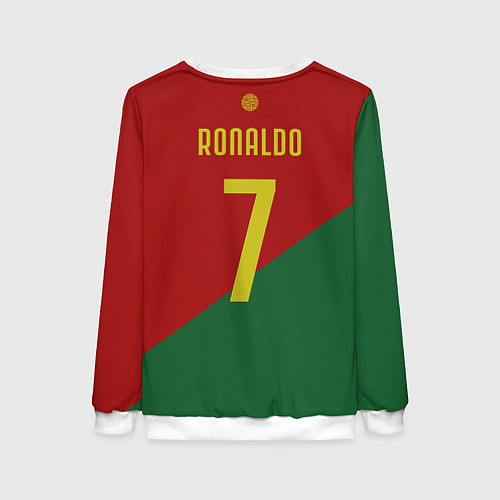 Женский свитшот Роналду сборная Португалии / 3D-Белый – фото 2