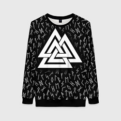 Женский свитшот Valknut runes pattern