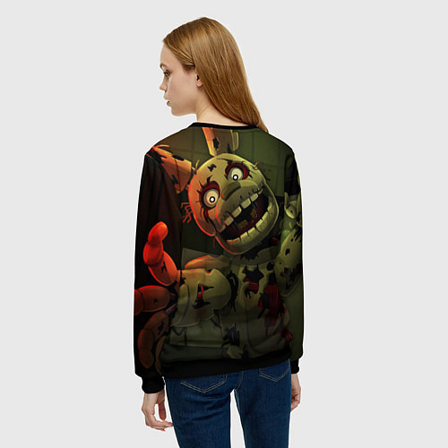 Женский свитшот Спрингтpaп / 3D-Черный – фото 4