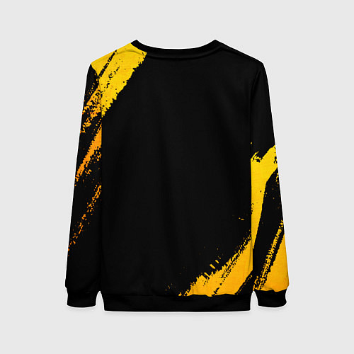 Женский свитшот Assassins Creed - gold gradient / 3D-Черный – фото 2