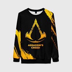 Женский свитшот Assassins Creed - gold gradient