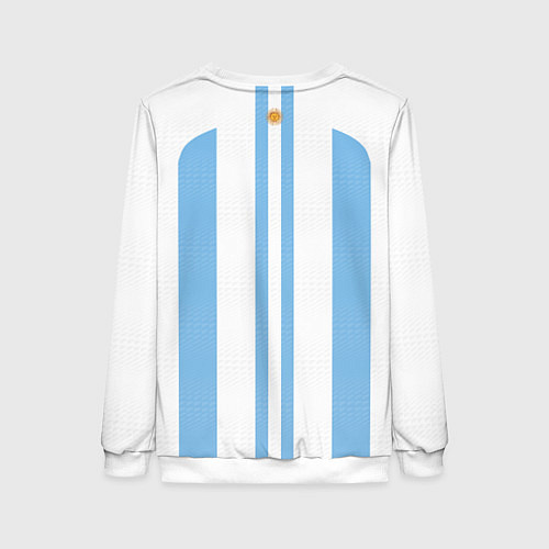 Женский свитшот Сборная Аргентины ЧМ 2022 / 3D-Белый – фото 2
