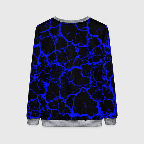 Женский свитшот Радужные друзья - персонаж Синий / 3D-Меланж – фото 2