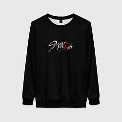 Свитшот женский Stray Kids white logo, цвет: 3D-черный