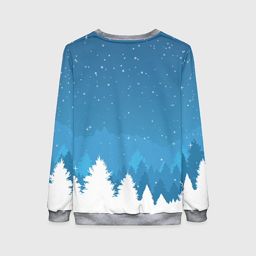 Женский свитшот Новогодняя сказка дед мороз / 3D-Меланж – фото 2