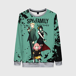 Свитшот женский Spy family characters, цвет: 3D-меланж